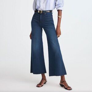 NWT Madewell Flared Wide-Leg Crop Jeans P29 Kingston wash
